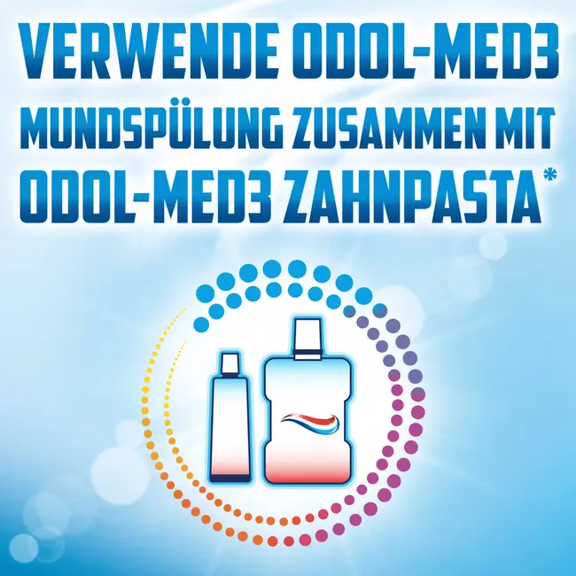 Odol med 3 Mondspoeling Antibacterieel Verzorging & Bescherming 500 ml