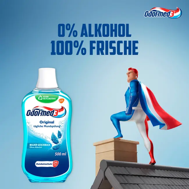 Odol med 3 Mondspoeling Original 500 ml