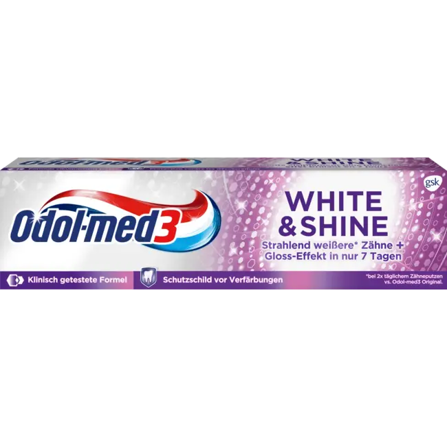 Odol med 3 Tandpasta White & Shine 75 ml