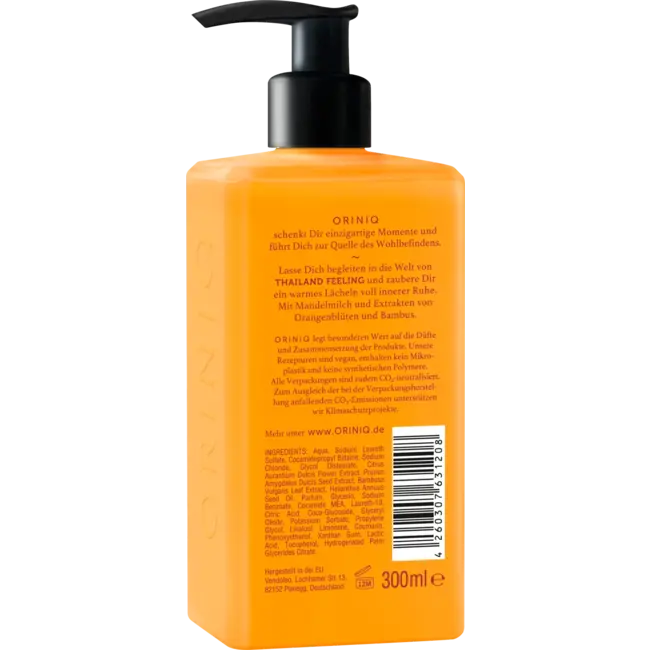 ORINIQ Vloeibare Zeep Thailand Feeling Met Amandelmelk, Oranjebloesem & Bamboe 300 ml