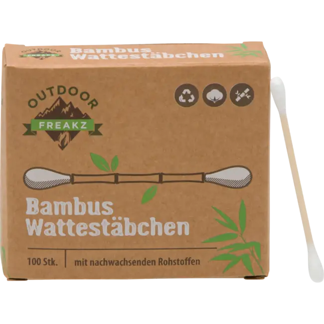 Outdoor Freakz Wattenstaafje Bamboe 100 St
