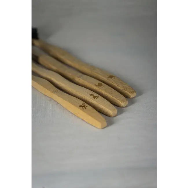 Outdoor Freakz Tandenborstel Bamboe Families Pak Medium (4 Stuks) 4 St