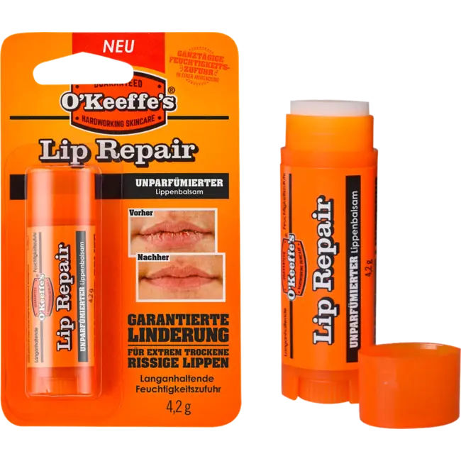 O'Keeffe's Lipverzorging Lip Repair Parfumvrij 4.2 g