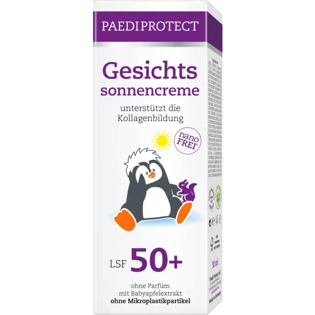 PAEDIPROTECT Zonnebrandcrème Gezicht, SPF 50+ 30 ml