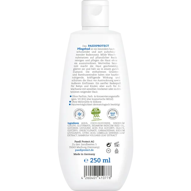 PAEDIPROTECT Baby- & Kinderbadadditief Verzorgingsbad 250 ml