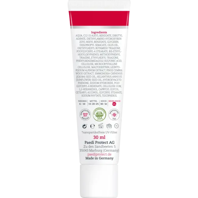 PAEDIPROTECT Zonnebrandcrème Alpin Met Koudebescherming, SPF 50+ 30 ml