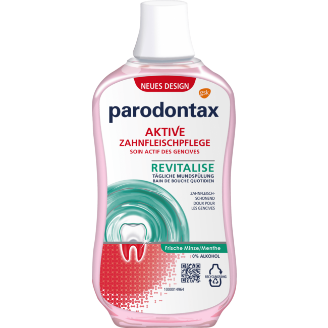 Parodontax Mondwater Revitaliseer verse munt 300 ml