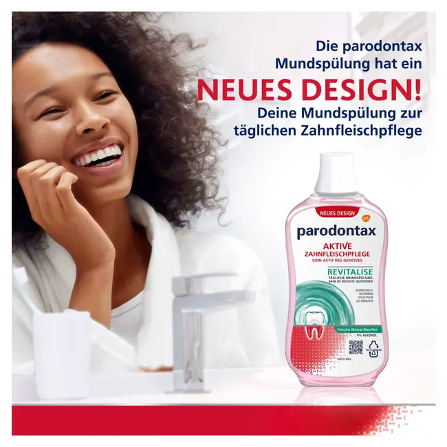 Parodontax Mondwater Revitaliseer verse munt 300 ml