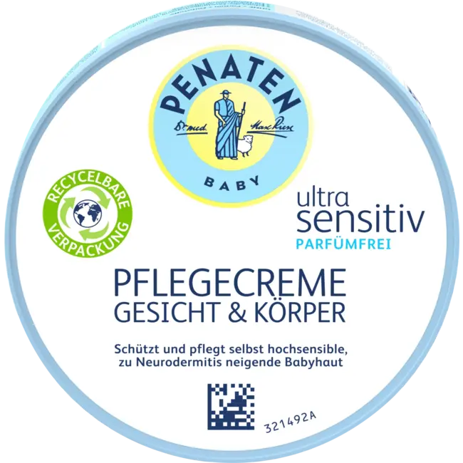 Penaten Babyverzorgingscrème Gezicht & Lichaam Ultragevoelig 100 ml