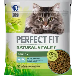 PERFECT FIT PERFECT FIT Droogvoer Kat Met Zalm & Witvis, Natural Vitality, Adult