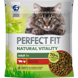 PERFECT FIT PERFECT FIT Droogvoer Kat Met Rund & Kip, Natural Vitality, Adult