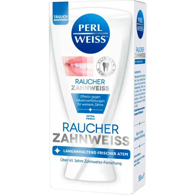 Perlweiss Tandpasta Rokers Tanden Wit 50 ml