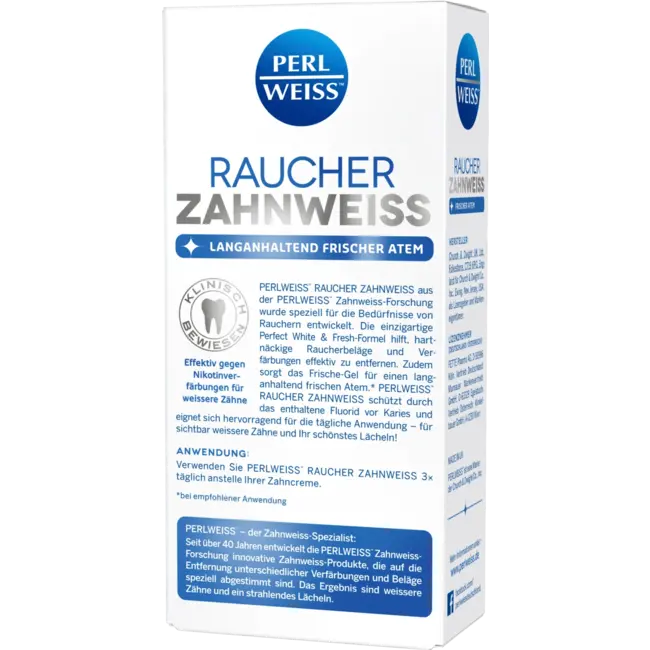 Perlweiss Tandpasta Rokers Tanden Wit 50 ml