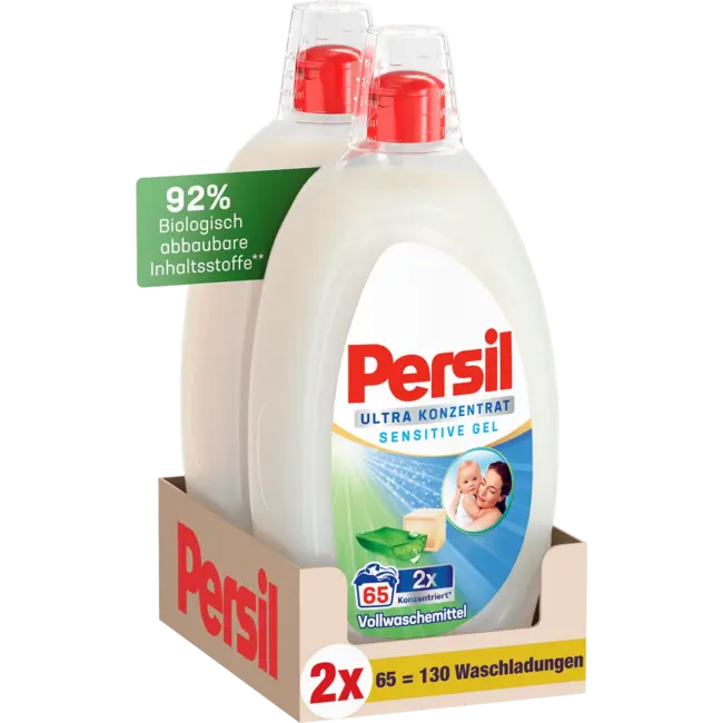 Persil Wasmiddel Sensitive Gel Ultra Concentraat 130 Wl