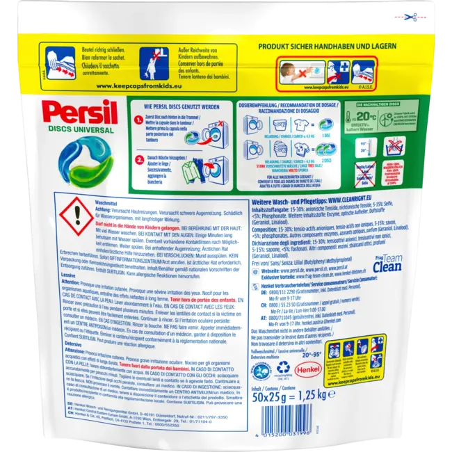 Persil Wasmiddel Universeel Discs 50 Wl