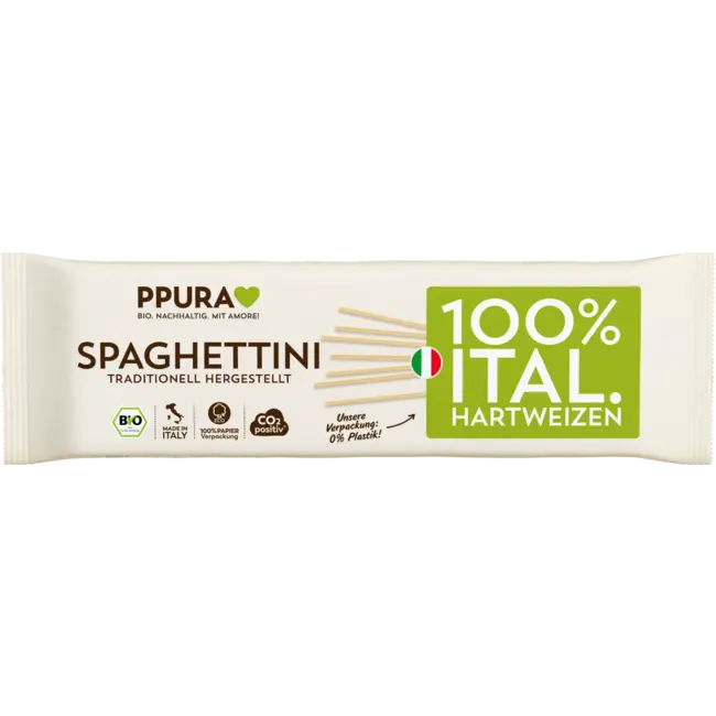 PPURA Pasta, Spaghettini Van Italiaanse Durumtarwe 500 g