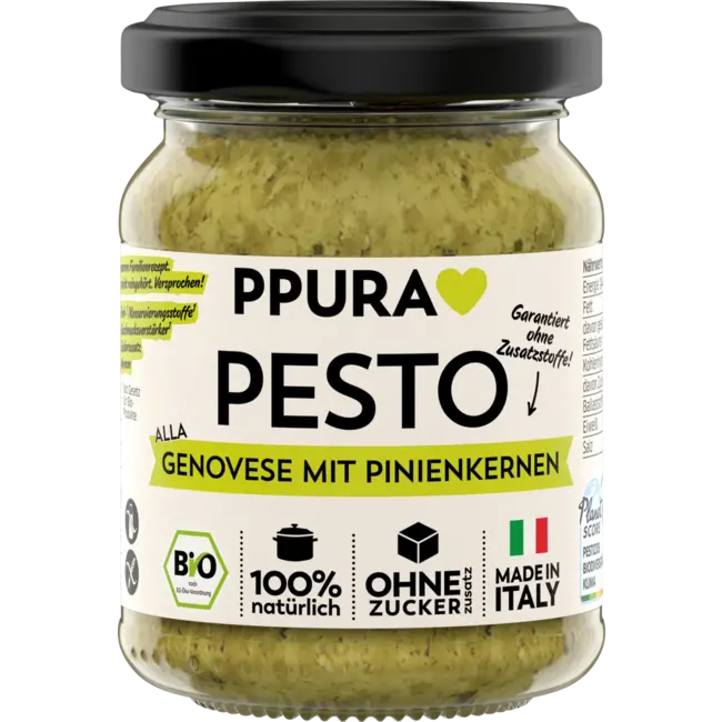 PPURA Pesto, Genovese Met Pijnboompitten 120 g
