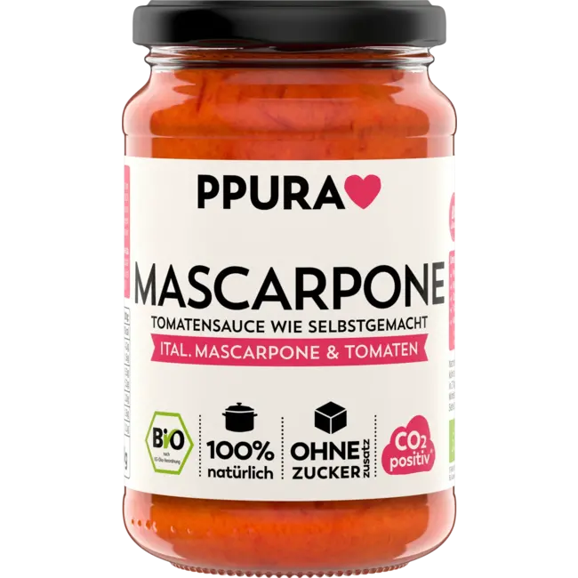 PPURA Tomatensaus, Mascarpone, Ital. Mascarpone & Tomaten 340 g