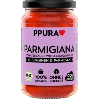 PPURA PPURA Tomatensaus, Parmigiana, Aubergine & Parmezaanse Kaas