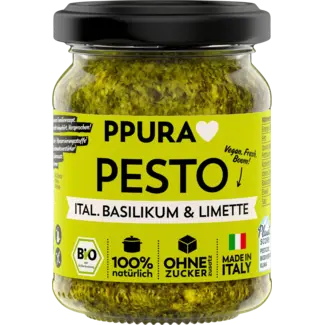 PPURA PPURA Pesto, Basilicum Met Limoen & Cashewnoten