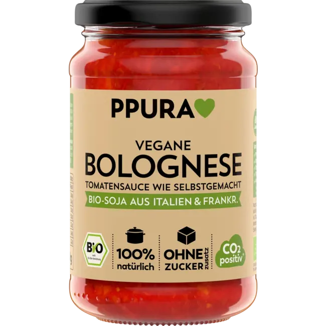 PPURA Tomatensoße, Bolognese, Veganistisch 340 g