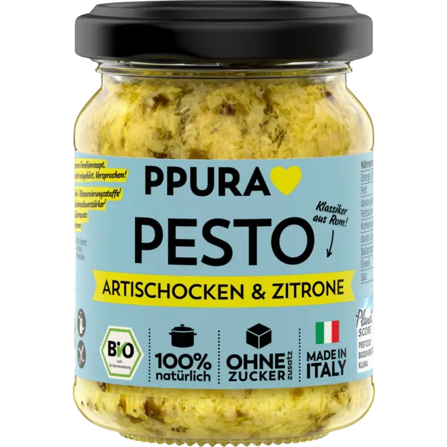 PPURA Pesto, Artisjokken & Citroen 120 g