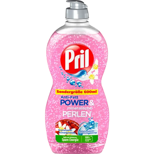 Pril Afwasmiddel Power & Parels Granaatappel & Sinaasappel 600 ml