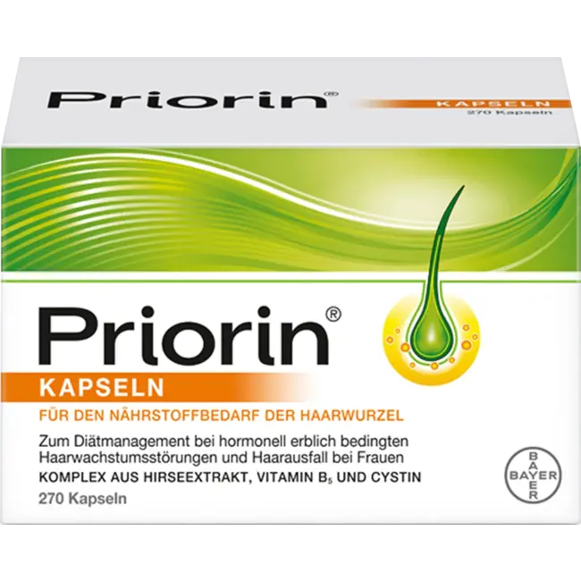 Priorin Capsules Voor De Voedingsbehoefte Van De Haarwortel 270 St