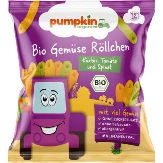 pumpkin organics pumpkin organics Kindersnack Groente Rolletjes, Vanaf 1 Jaar