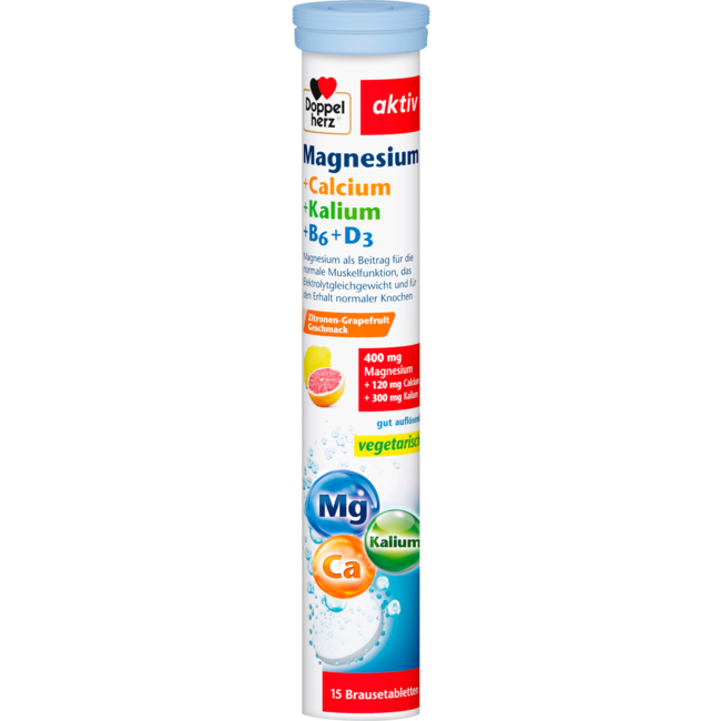 Doppelherz Magnesium Calcium Kalium + Vitamine B6 + D3 15 St 100.5 g