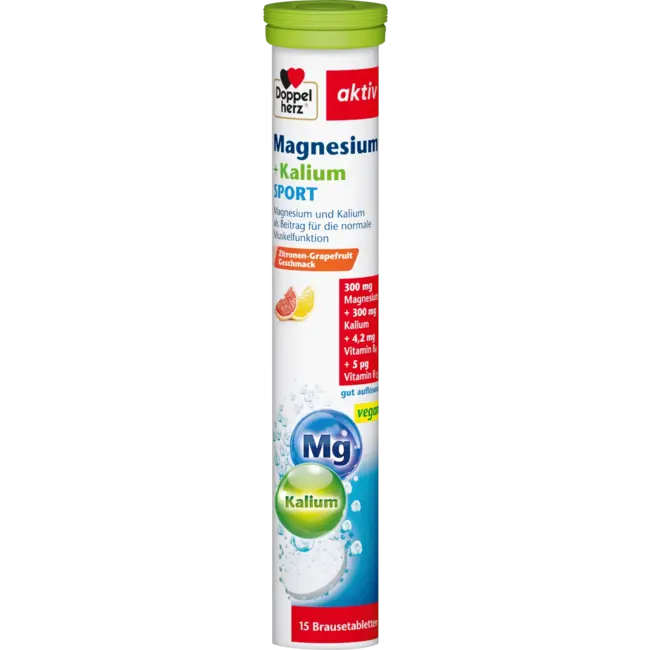 Doppelherz Magnesium Kalium Sport Bruistabletten (15 Stuks) 99 g