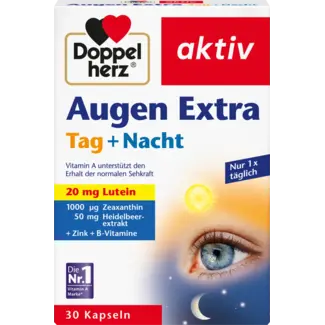 Doppelherz Doppelherz Ogen Extra Dag + Nacht Capsules 30 St.