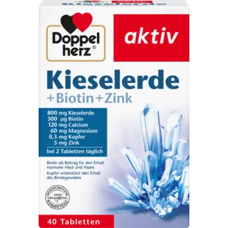 Doppelherz Doppelherz Silica + Biotine + Zink tabletten 40 st.