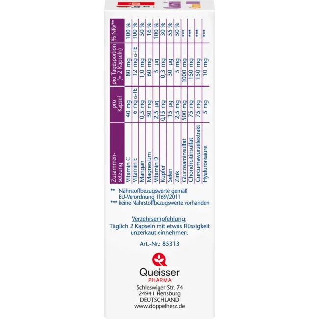 Doppelherz Glucosamine 1000 Capsule 40 St. 43.8 g