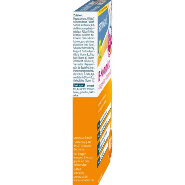 sanotact B-complex + Magnesium + Vitamine D3 Tabletten 40 Stuks 25 g
