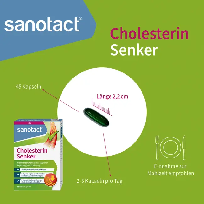 sanotact Cholesterolverlagende Capsules 45 St. 49 g