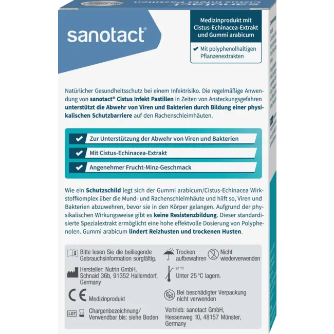 sanotact Cistus Infect Pastille 30 St. 60 g