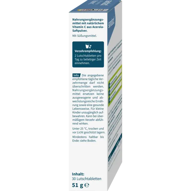 sanotact Natuurlijke Vitamine C Zuigtabletten 30 St. 51 g