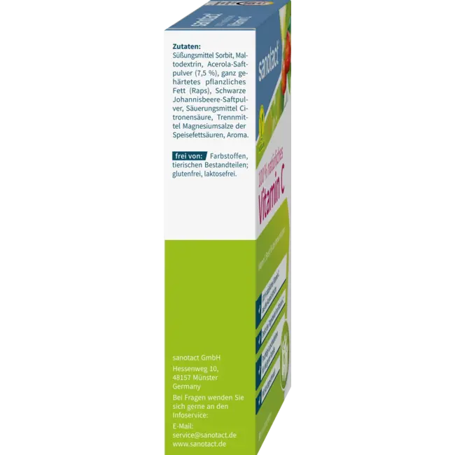 sanotact Natuurlijke Vitamine C Zuigtabletten 30 St. 51 g
