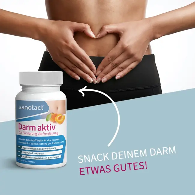 sanotact Darm Actief Kauwtabletten 84 Stuks 115 g