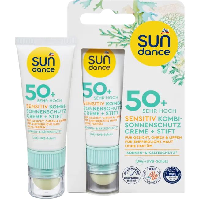 SUNDANCE Zonwering Combi Gezichtscrème + Pen Sensitief SPF50+ 23 ml