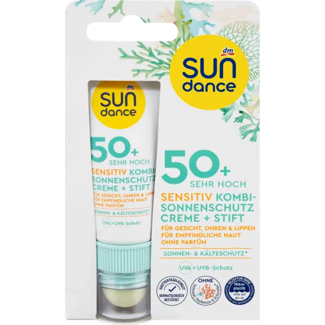 SUNDANCE Zonwering Combi Gezichtscrème + Pen Sensitief SPF50+ 23 ml