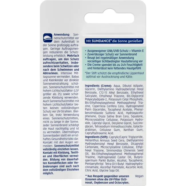 SUNDANCE Zonwering Combi Gezichtscrème + Pen Sensitief SPF50+ 23 ml