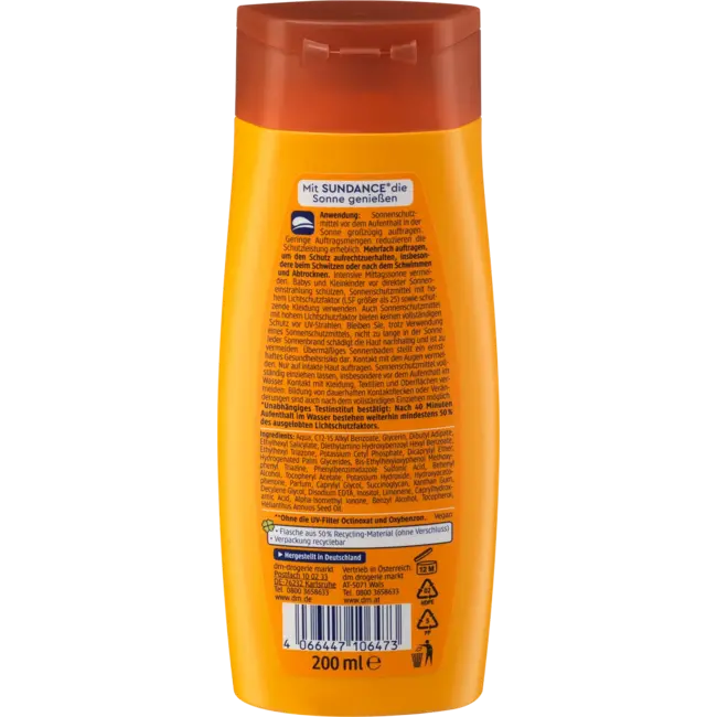 SUNDANCE Zonnemelk Bescherming & Bruin, SPF 30 200 ml