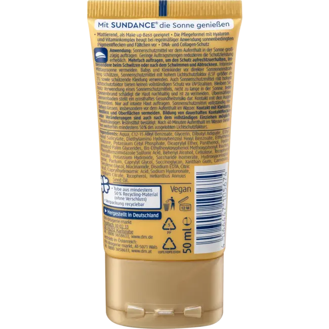 SUNDANCE Zonnemelk Gezicht Anti Age SPF 30, 50ml 50 ml