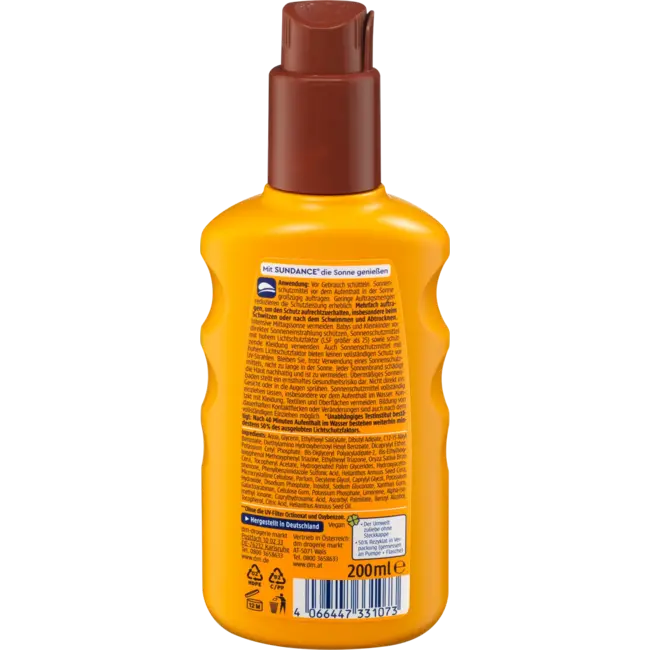SUNDANCE Zonnespray Bescherming & Bruin SPF30 200 ml