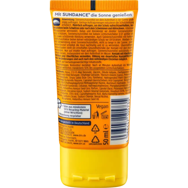 SUNDANCE Zonnevloeistof Gezicht Matterend SPF 50 50 ml