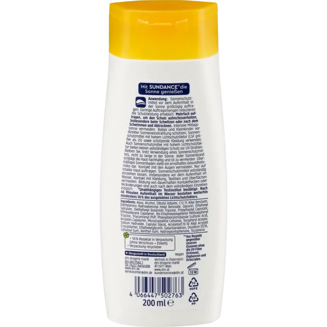 SUNDANCE Zonnemelk Kids, MED Ultra Sensitief, SPF 50+ 200 ml