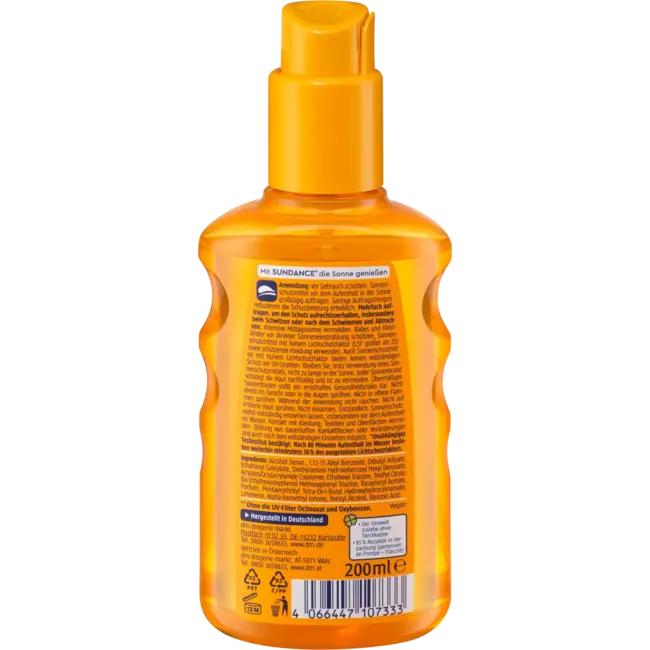 SUNDANCE Zonnespray Transparant SPF 30 200 ml