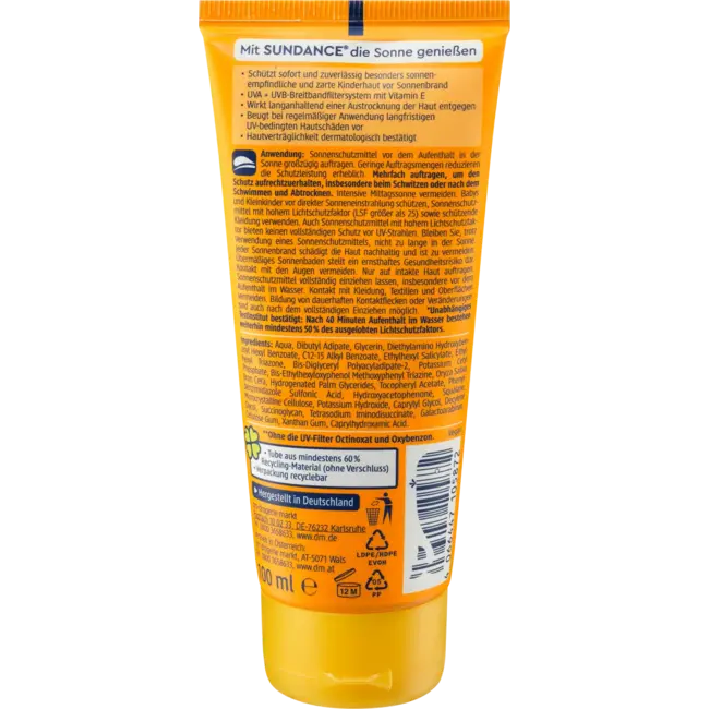SUNDANCE Zonnebrandcrème Kids, SPF 50 100 ml
